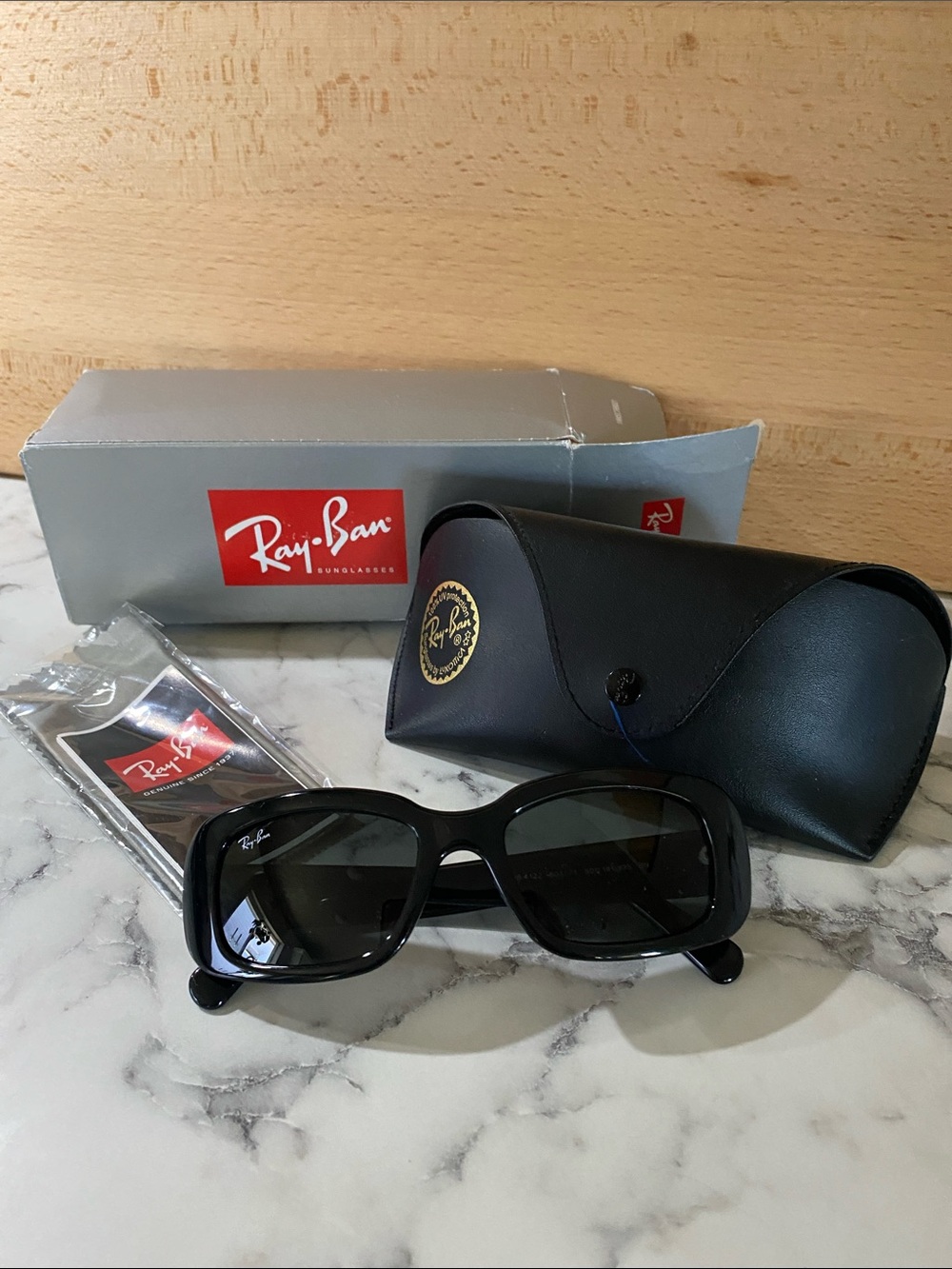 Ray-Ban Black Sunglasses with Dark Lenses